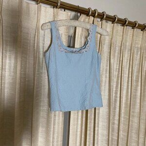 Light Blue Sleeveless Top